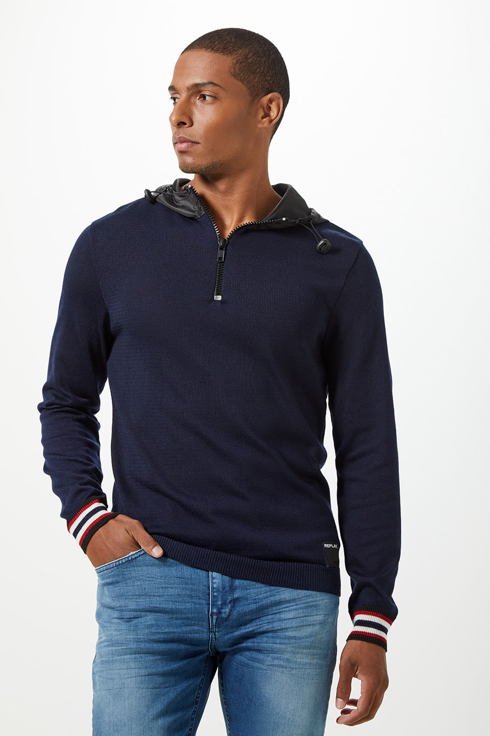 baby blue polo moletom com capuz